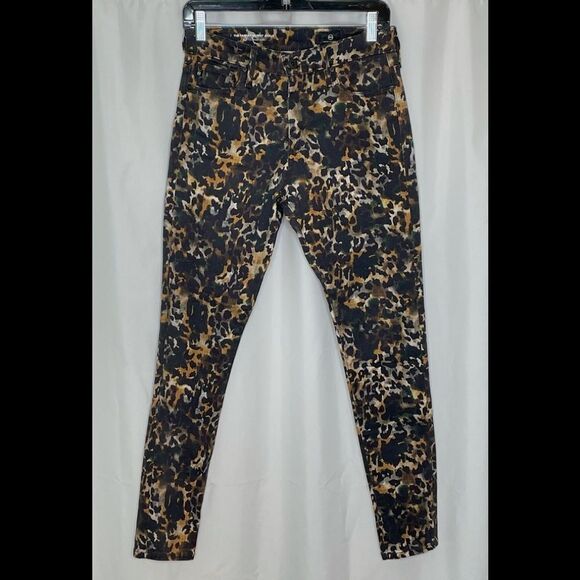 AG Farrah High Waist Skinny Jeans Leopard Print 27R - Picture 2 of 8